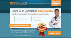 Desktop Screenshot of cprcertification.net